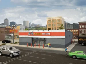 Auto Parts Store - Kit - Walthers Cornerstone  Part # 933-4114