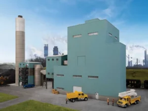 Lakefront Energy Power Plant with Dust Collector -- Kit - Walthers Cornerstone Part # 933-4172