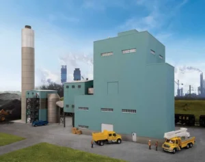 Lakefront Energy Power Plant with Dust Collector -- Kit - Walthers Cornerstone Part # 933-4172