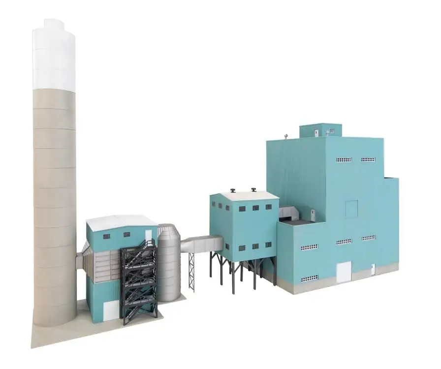 Lakefront Energy Power Plant with Dust Collector -- Kit - Walthers Cornerstone Part # 933-4172 - Image 2