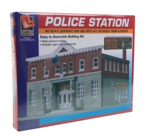 Woodlawn Police Station -- Kit - Life-Like Products Part # 433-1382